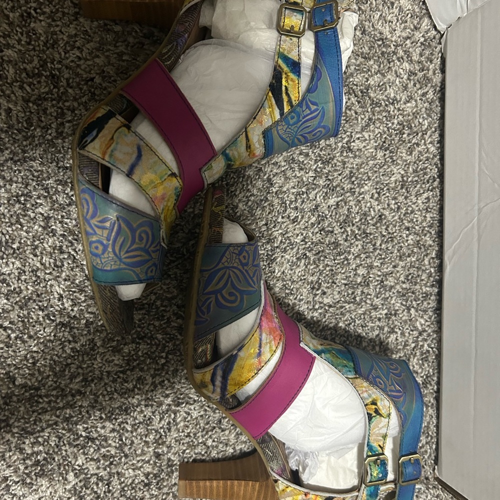 L’Artiste by Spring Step Brooke Sandals Women’s Size 9 EUC - Picture 6 of 10